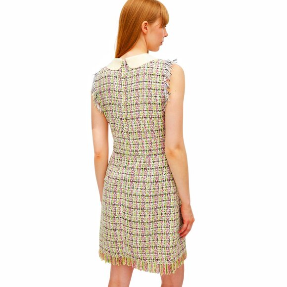 GUCCI LOGO  Embellished tweed dress Size 38 IT, XS/S US NEW - Picture 5 of 10